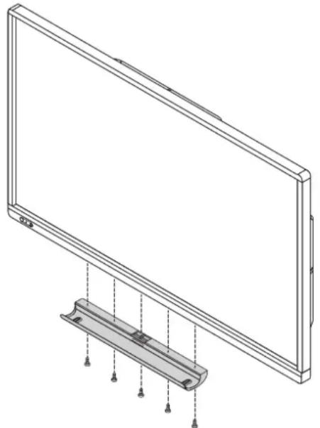 SHARP PN60TW3A - ■Anbringen der Ablage - 1