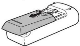 SHARP PN60TW3A - Einlagen der Batterien - 1