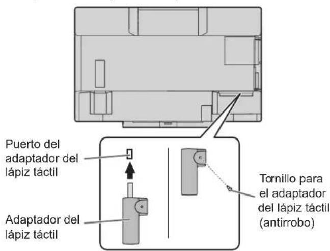 SHARP PN60TW3A - Conexión del adaptor del lápiz táctil - 1