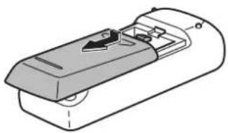 SHARP PN60TW3A - Installing the batteries - 1