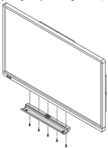 SHARP PN60TW3A - ■Attaching the Tray - 1