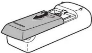 SHARP PN60TW3A - Instalacion de las pilas - 1