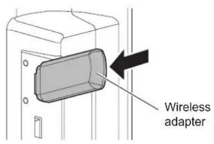 SHARP PN60TW3A - Connecting the wireless adapter - 2