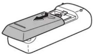 SHARP PN60TW3A - Mise en place des piles - 1