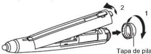 SHARP PN60TW3A - Inserción de la pila - 1
