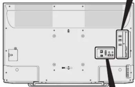 SHARP Aquos 45W5 - 背面 - 2