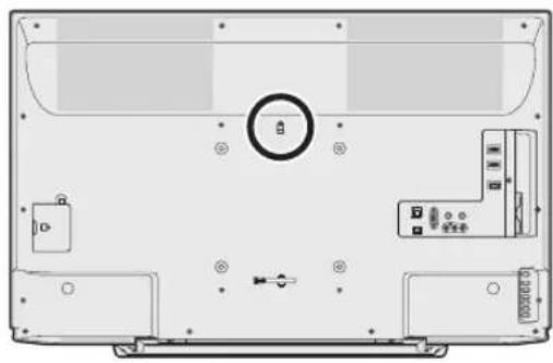 SHARP Aquos 45W5 - 壁也柱に固定する - 2