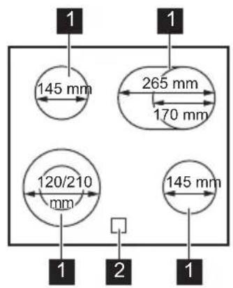 AEG KOMBI B 302 P - Description de la table de cuisson - 1