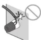 YAMAHA HTR3071 - Précautions relatives au raccordement des câbles d'enceinte - 3