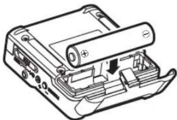 TASCAM DR10L - Uso de una pila AAA - 1
