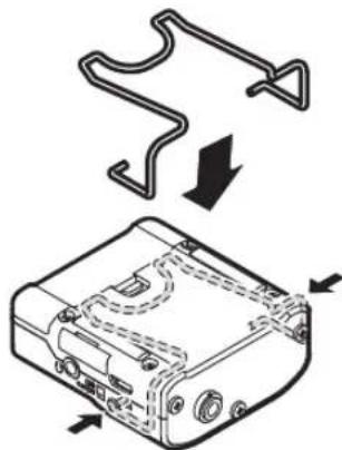 TASCAM DR10L - Puntos de sujeción de pinza de cinturón - 1