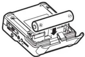 TASCAM DR10L - Betrieb mit AAA-Batterie oder -Akku - 1