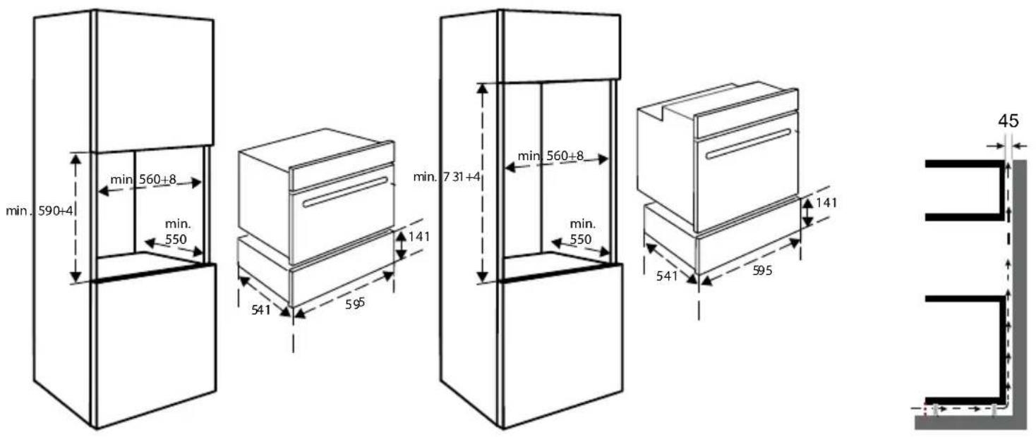 INVENTUM IWL6014GT - COTES D'ENCASTREMENT - 1