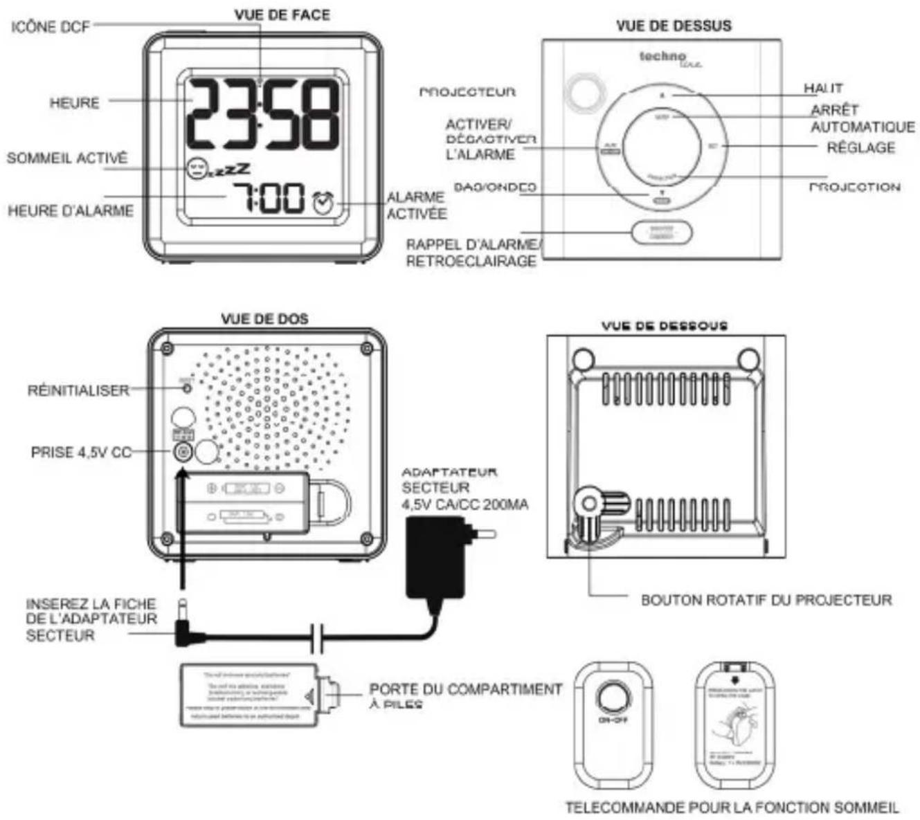 TECHNOLINE Dream Mate Pro - DreamMatePro Guide d'instructions - 1