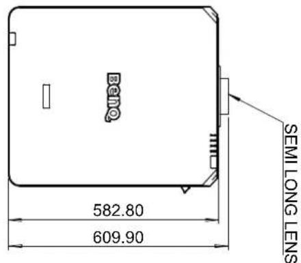 BENQ LU9915 - Dimensions de l'objet en option - 6