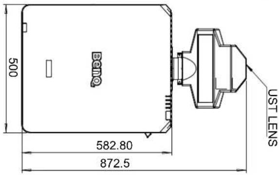 BENQ LU9915 - Dimensions de l'objet en option - 1