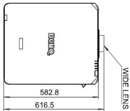 BENQ LU9915 - Dimensions de l'objet en option - 4