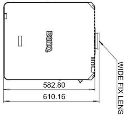 BENQ LU9915 - Optional lens dimensions - 2