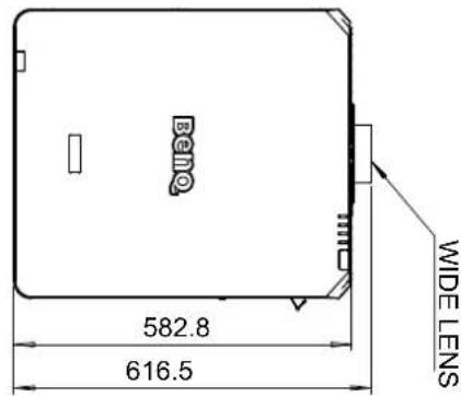 BENQ LU9915 - Optional lens dimensions - 4