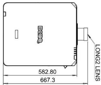 BENQ LU9915 - Dimensions de l'objet en option - 8