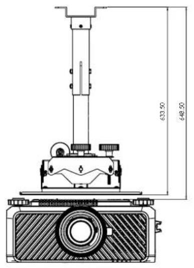 BENQ LU9915 - Dimension de montage au plafond (CMG6) - 4