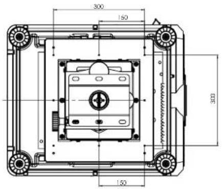 BENQ LU9915 - Dimension de montage au plafond (CMG6) - 1