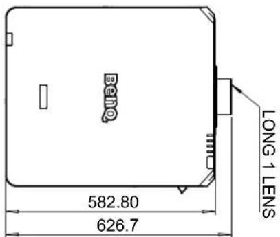 BENQ LU9915 - Optional lens dimensions - 7