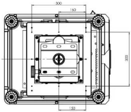BENQ LU9915 - Dimensioni montaggio a soffitto (CMG6) - 1