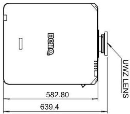 BENQ LU9915 - Dimensions de l'objet en option - 3