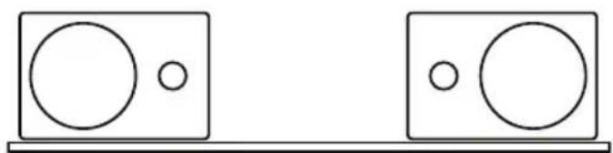 ALESIS Elevate 4 - Orientation de los monitores - 2