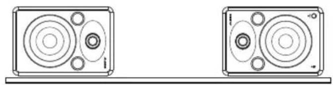 ALESIS Elevate 5 MKII - Orientation de los monitores - 2