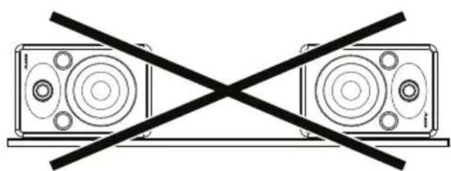 ALESIS Elevate 5 MKII - Orientamento degli altoparanti - 1