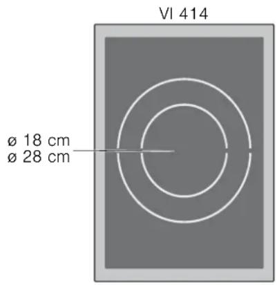 GAGGENAU VI 414 110 - Automatische Topferkennung auf Zweikreis- oder Dreikreis-Kochstellen - 1