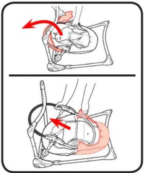 GRACO Slim Spaces - - Como sacar la almohadilla del asiento - 4