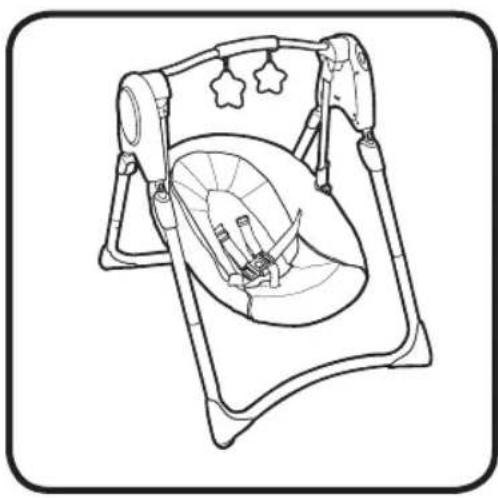 GRACO Slim Spaces - 4-A Using swing · Utilisation de la balançoné · Para utiliser el columpio - 2