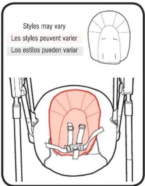 GRACO Slim Spaces - 2-B Head support · Appui-tête · Apoyacabeza - 1