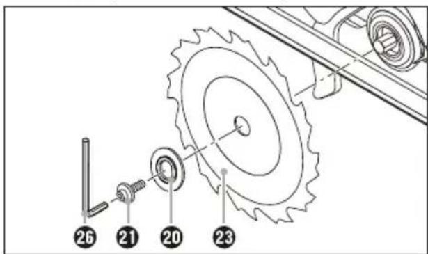 PARKSIDE PHKSA 20Li A2 - Sägeblatt montieren/wechseln - 1