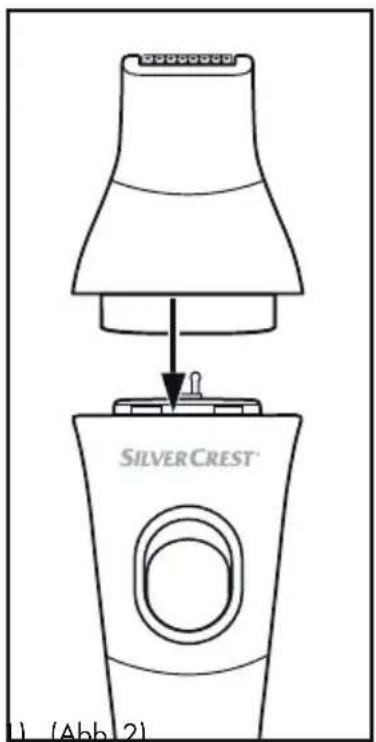 SILVERCREST SBT 3.6 D2 - Die Aufsätze aufsetzen und abnehmer - 1