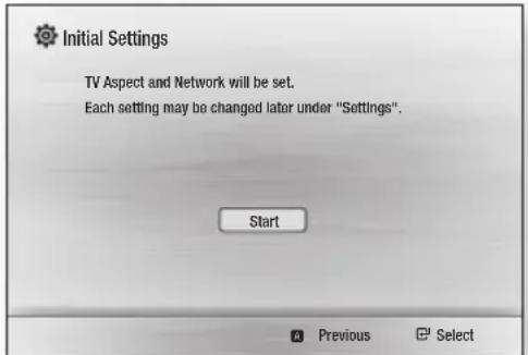 SAMSUNG HTE3550 - The Initial Settings Procedure - 1