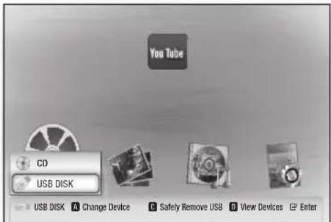 SAMSUNG HTE3550 - Playing Files on a USB Device - 1
