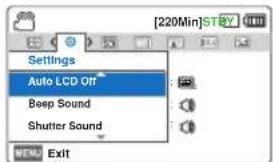 SAMSUNG HMXF900BP - Auto LCD Off - 1