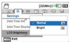 SAMSUNG HMXF900BP - LCD Brightness - 2