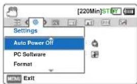 SAMSUNG HMXF900BP - Auto Power Off - 1