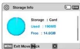 SAMSUNG HMXF900BP - Storage Info - 1