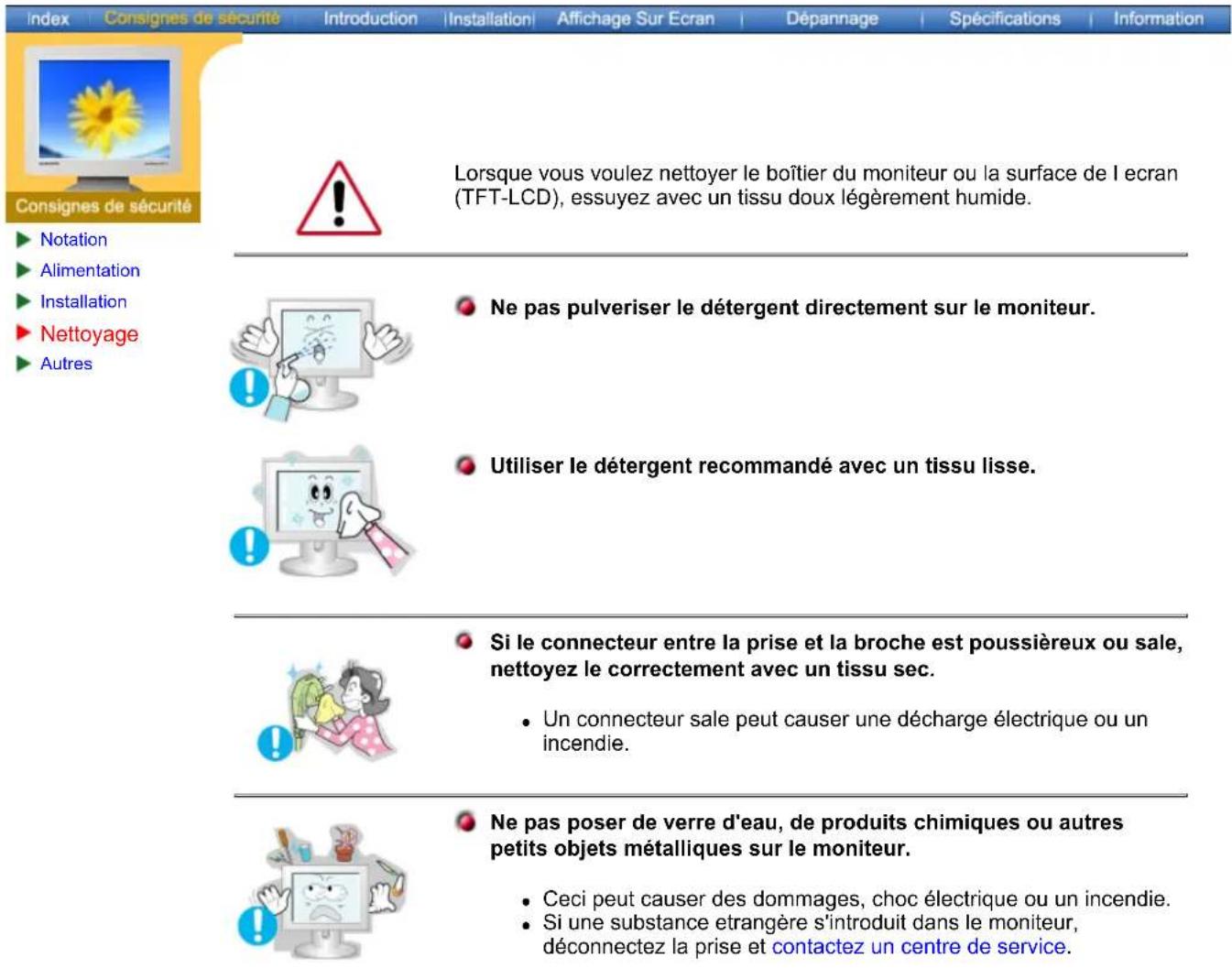 SAMSUNG SyncMaster 171N - Conventions de Notation - 16