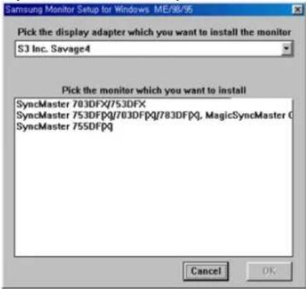 SAMSUNG SyncMaster 171N - Windows ME - 1