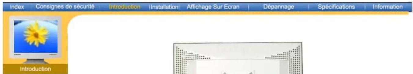 SAMSUNG SyncMaster 171N - (La configuration au dos du moniteur peut être différente d'un modèle à l'autre.) - 1