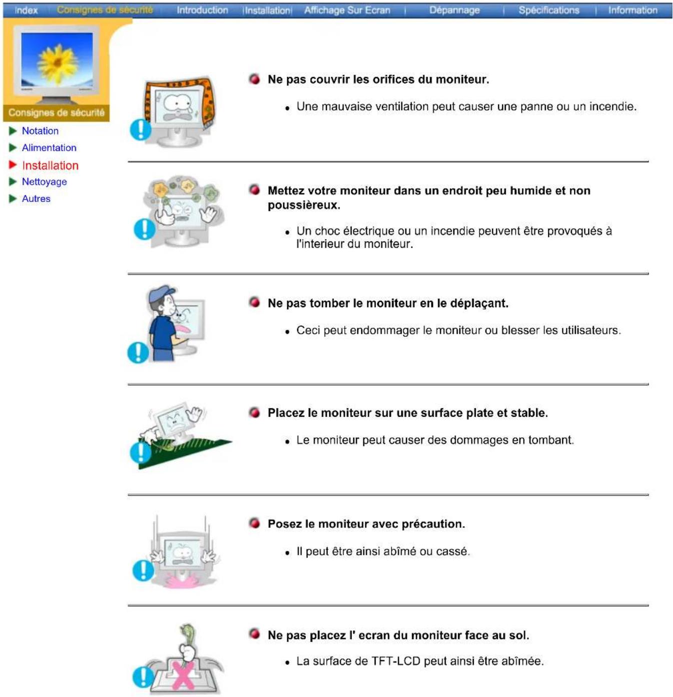 SAMSUNG SyncMaster 171N - Conventions de Notation - 15
