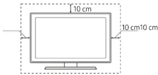 SAMSUNG QE65Q8CAMT - Ventilación adecuada del televisor - 1