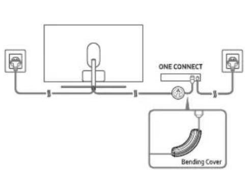 SAMSUNG QE65Q8CAMT - Ansluta tv:n till One Connect - 1